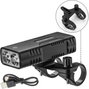 Rockbros Luz para bicicleta 850 lm con función de powerbank y cable USB-C a USB-A - negra