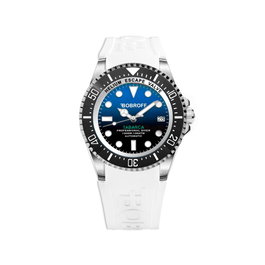Bobroff BF0003-BFSTB con esfera azul y correa blanca