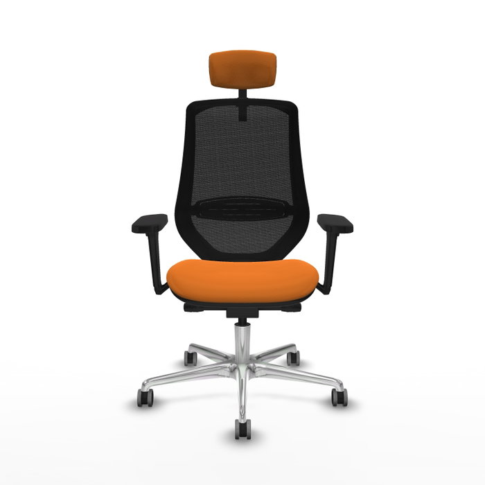 PIQUERAS Y CRESPO Silla de oficina Mardos Naranja y Negro PIQUERAS Y CRESPO Silla de oficina Mardos Naranja y Negro