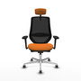 PIQUERAS Y CRESPO Silla de oficina Mardos Naranja y Negro