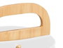 Kinvara Portautensilios Doble Asa Blanco 15x22x15cm Plástico Bambú (Set de 8)