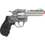 Gonher Revolver Policía 8 Tiros Plata Metal Fulminantes Modelo 33/0 - Pistola de Juguete