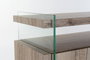 DKD Home Decor Aparador de Cristal Templado y MDF Natural