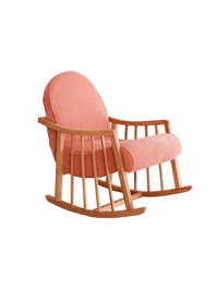Atelier Del Sofa Silla Alada Terciopelo Corduroy Coral Ancho 80 cm Altura 93 cm Profundidad 68 cm