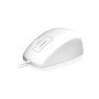 KeySonic KSM-5030M Ratón Ambidiestro Blanco con Cable USB, Silicona, Resistente al Agua y Polvo IP68, Scroll Táctil, 2 Botones, 1.8 m