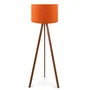 Lámpara de Suelo "Kano" [OPV-780SGN2429] Trípode Madera Pantalla Tela Diseño Nórdico