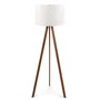 Lámpara de Suelo "Kano" [OPV-780SGN2429] Trípode Madera Pantalla Tela Diseño Nórdico