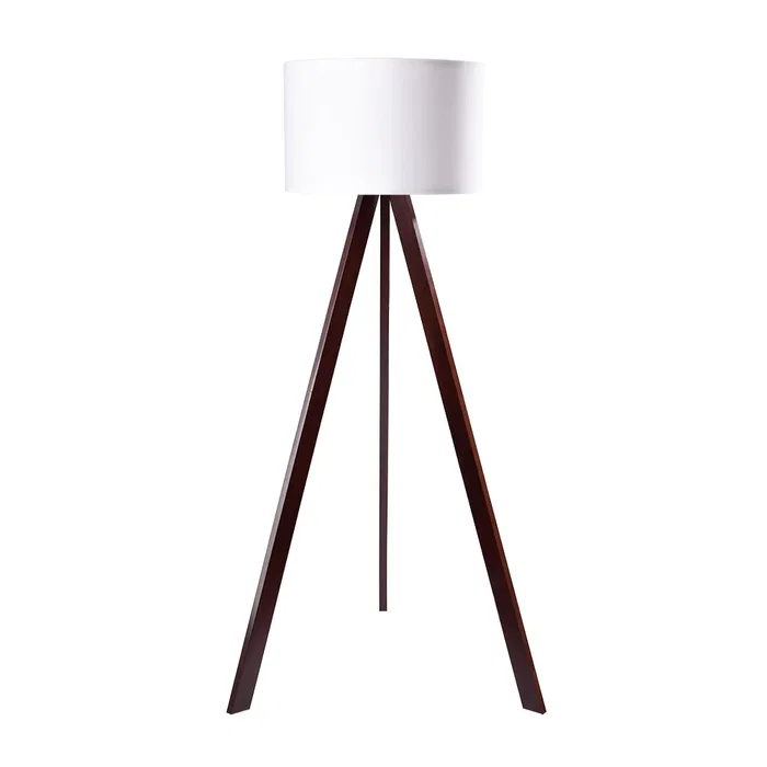 Lámpara de Suelo "Kano" [OPV-780SGN2429] Trípode Madera Pantalla Tela Diseño Nórdico