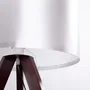 Lámpara de Suelo "Kano" [OPV-780SGN2429] Trípode Madera Pantalla Tela Diseño Nórdico