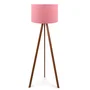 Lámpara de Suelo "Kano" [OPV-780SGN2429] Trípode Madera Pantalla Tela Diseño Nórdico