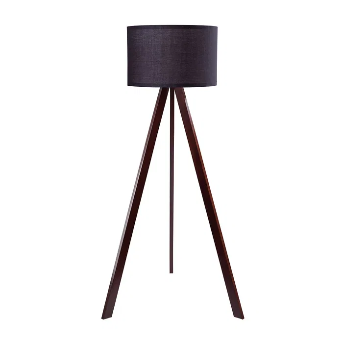 Lámpara de Suelo "Kano" [OPV-780SGN2429] Trípode Madera Pantalla Tela Diseño Nórdico