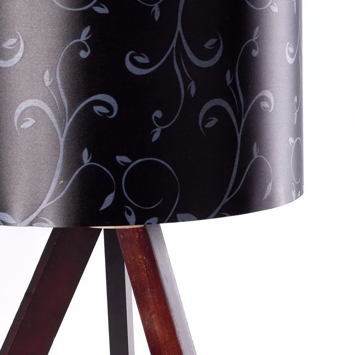 Lámpara de Suelo "Kano" [OPV-780SGN2429] Trípode Madera Pantalla Tela Diseño Nórdico