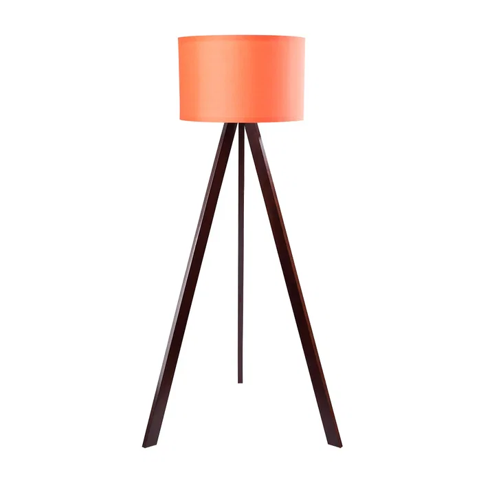 Lámpara de Suelo "Kano" [OPV-780SGN2429] Trípode Madera Pantalla Tela Diseño Nórdico