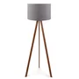 Lámpara de Suelo "Kano" [OPV-780SGN2429] Trípode Madera Pantalla Tela Diseño Nórdico
