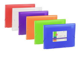 Clasificador Acordeon Carchivo Pp Transl. Fº 13 Dptos.Gomas Surtido Expositor De 12