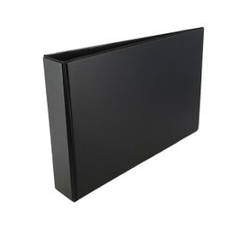 Grafoplas Carpeta PVC 2 anillas 25mm cuarto apaisado negro
