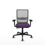 PIQUERAS Y CRESPO Silla de oficina Haches con mecanismo Sincro/Traslack, Morado y Gris
