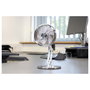 Unold Steel Flex 86705 Ventilador de Mesa Recargable, Cromo, 14 cm, 4 W, 12 h de Autonomía