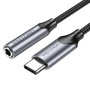 Vention Adaptador de Audio BGMHA USB Tipo-C a Jack 3,5 mm Gris