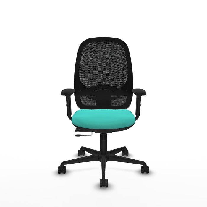 PIQUERAS Y CRESPO Silla de oficina Cilanco con mecanismo Sincro/Traslack color Turquesa
