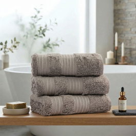 Mijölnir Toalla de Lavado London Wash - Grey | 60% Algodón 40% Bambú | 685 gr/m² | 30 x 50 cm