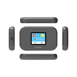 bea-fon MR3_EU001B Router Portátil 4G LTE CAT 6, Wi-Fi 4 (802.11n) 2.4 GHz 300 Mbps, Batería 3000 mAh, Negro