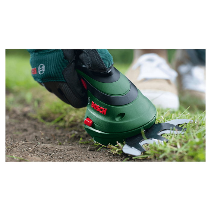 Bosch ISIO 3 Tijeras de cortar césped y arbustos inalámbricas con 2 cuchillas