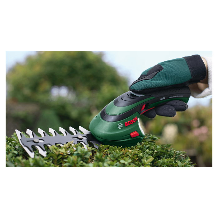 Bosch ISIO 3 Tijeras de cortar césped y arbustos inalámbricas con 2 cuchillas