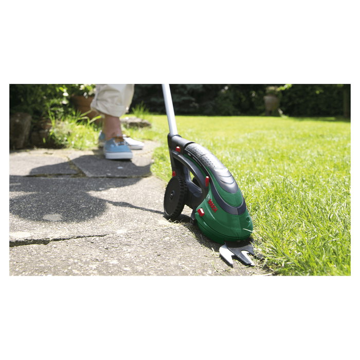 Bosch ISIO 3 Tijeras de cortar césped y arbustos inalámbricas con 2 cuchillas