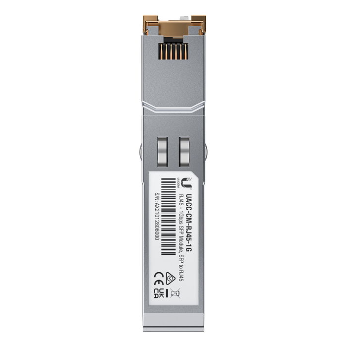 Ubiquiti UACC-CM-RJ45-1G Adaptador de Cobre Gigabit Ethernet RJ-45, 1000 Mbit/s, 100 m