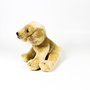 DEQUBE Peluche Labrador Canela Sentado 12Cm 939D00252 Bocalán para personas con discapacidad
