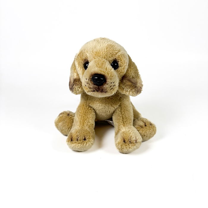 DEQUBE Peluche Labrador Canela Sentado 12Cm 939D00252 Bocalán para personas con discapacidad