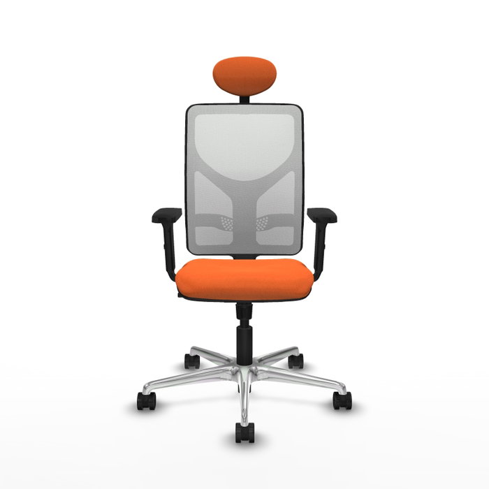 PIQUERAS Y CRESPO Silla de oficina Motilla Naranja y Blanco PIQUERAS Y CRESPO Silla de oficina Motilla Naranja y Blanco