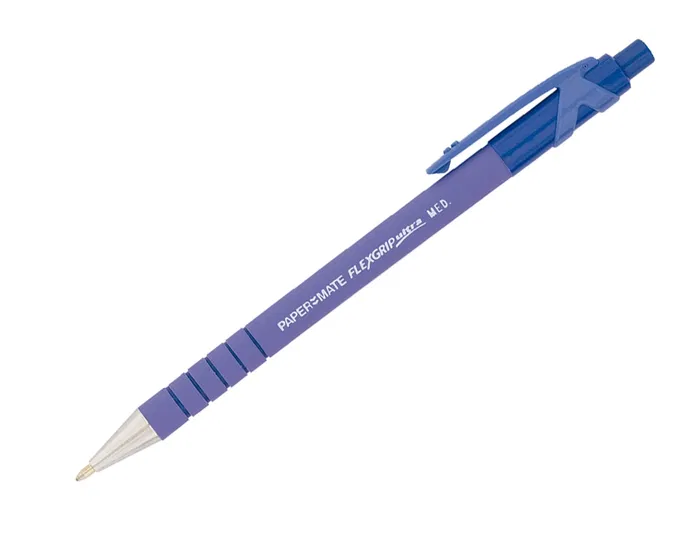 Papermate Boligrafo Flexgrip Retractil Azul Punta 1mm Trazo 0.4mm
