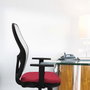 PIQUERAS Y CRESPO Silla de oficina Jorquera con mecanismo Sincro/Traslack Pistacho y Negro