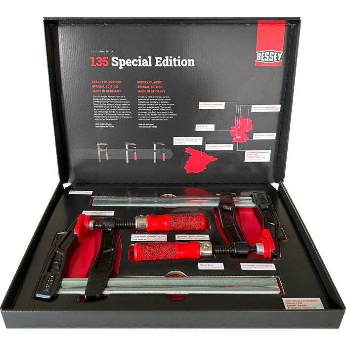 Bessey TGA25SET-135 2x Anniversary Clamp Limited Bessey TGA25SET-135 2x Anniversary Clamp Limited