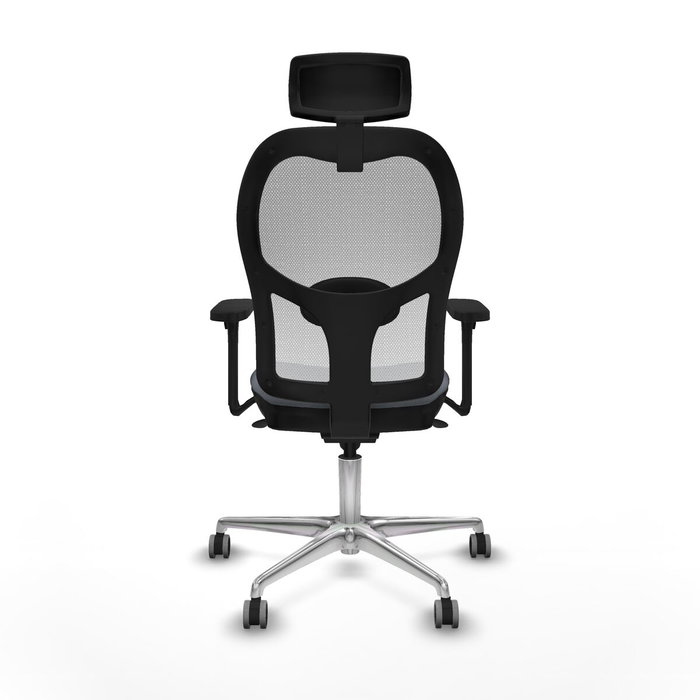 PIQUERAS Y CRESPO Silla de oficina Jorquera con mecanismo Sincro, Gris y Blanco