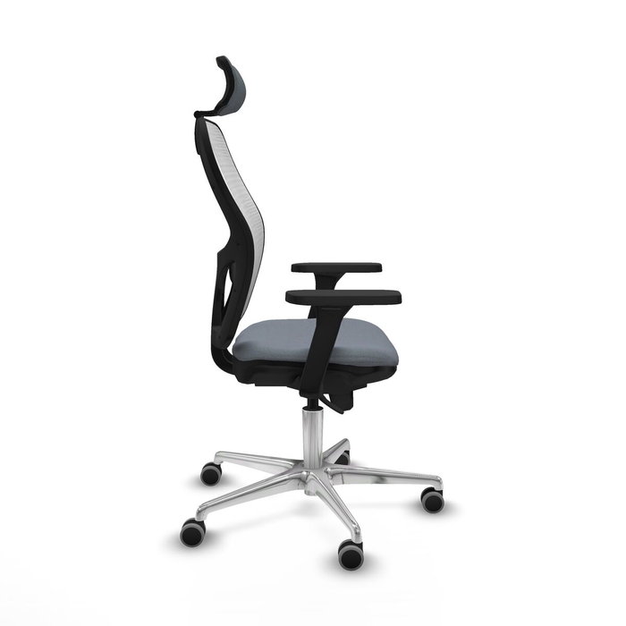 PIQUERAS Y CRESPO Silla de oficina Jorquera con mecanismo Sincro, Gris y Blanco