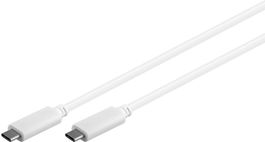 MicroConnect Cable USB-C 3.2 Gen2, Blanco, 0.5m