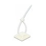 DeLOCK 18677 - Soportes de fijación de 25x25 mm con bridas 150x3.6 mm, Blanco, Nylon, 10 Unidades