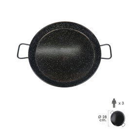 GARCIMA Paellera Valenciana Esmaltada de 28 cm