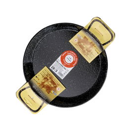 Garcima Paellera Esmaltada La Ideal para 3 Raciones, Diámetro 28 Cm, Apta Gas, Leña y Horno, 6 Unidades