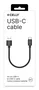 Celly Cable USBAUSBCCOT30BK USB-A a USB-C de 1.5 m, Carga Rápida 60W, Conector Macho Derecho, Tela Trenzada, Blanco