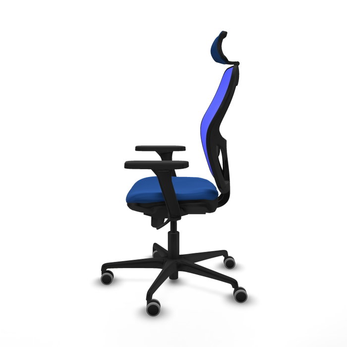 PIQUERAS Y CRESPO Silla de oficina Jorquera Azul con mecanismo Sincro