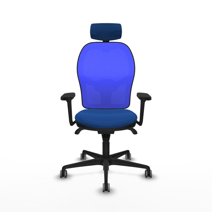 PIQUERAS Y CRESPO Silla de oficina Jorquera Azul con mecanismo Sincro