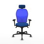 PIQUERAS Y CRESPO Silla de oficina Jorquera Azul con mecanismo Sincro