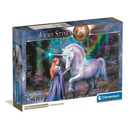Clementoni 31735 Puzzle 1500 Piezas Anne Stokes - Bluebell Wood (Adultos)