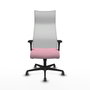 PIQUERAS Y CRESPO Sillón Albacete Rosa y Blanco con Mecanismo Sincro