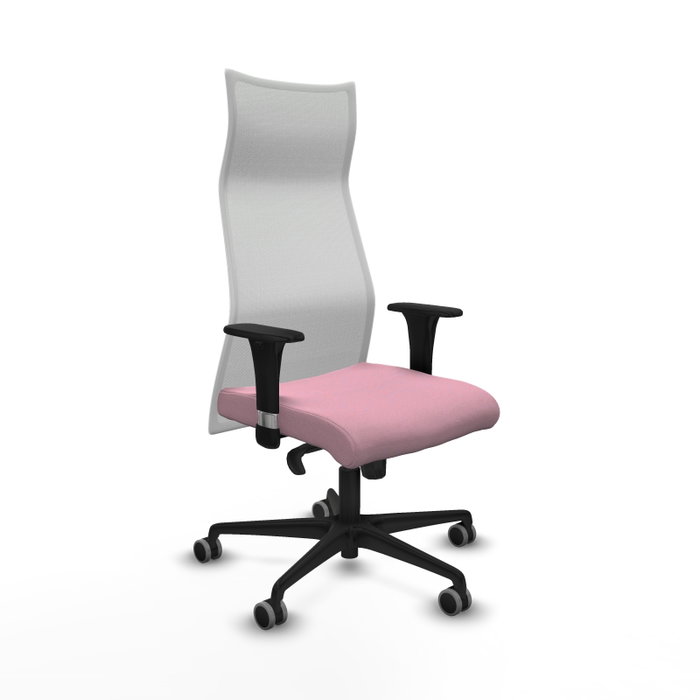PIQUERAS Y CRESPO Sillón Albacete Rosa y Blanco con Mecanismo Sincro PIQUERAS Y CRESPO Sillón Albacete Rosa y Blanco con Mecanismo Sincro
