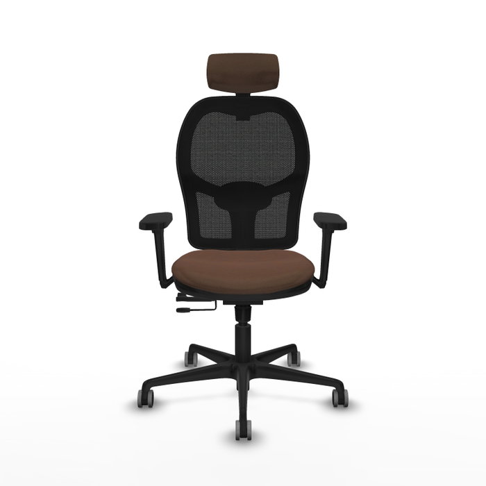 PIQUERAS Y CRESPO Silla de oficina Jorquera con mecanismo Sincro/Traslack Marrón oscuro PIQUERAS Y CRESPO Silla de oficina Jorquera con mecanismo Sincro/Traslack Marrón oscuro